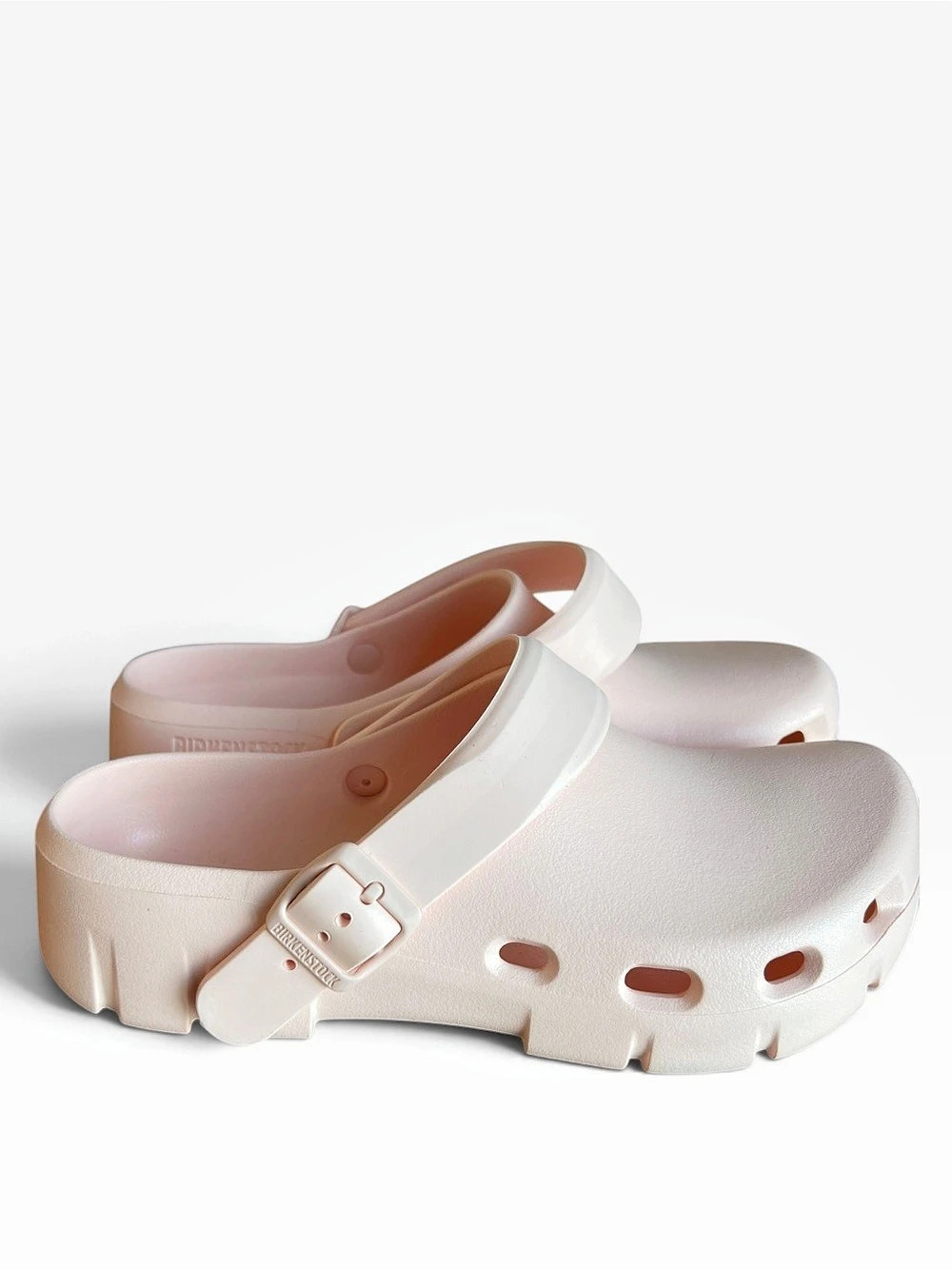Birkenstock Womens Birki Flow EVA Clogs Light Rose EU 38 US 7 Recovery Shoes